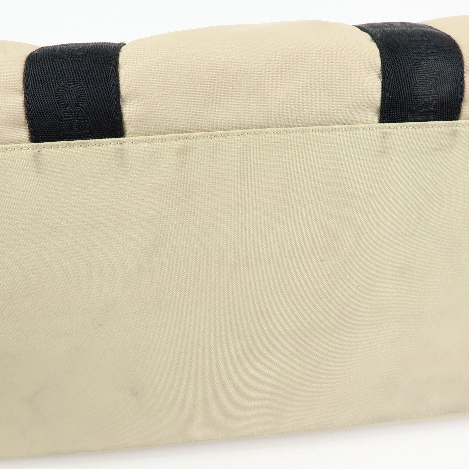 CHANEL CHANEL Sports Nylon Boston Bag Shoulder Bag Beige Black