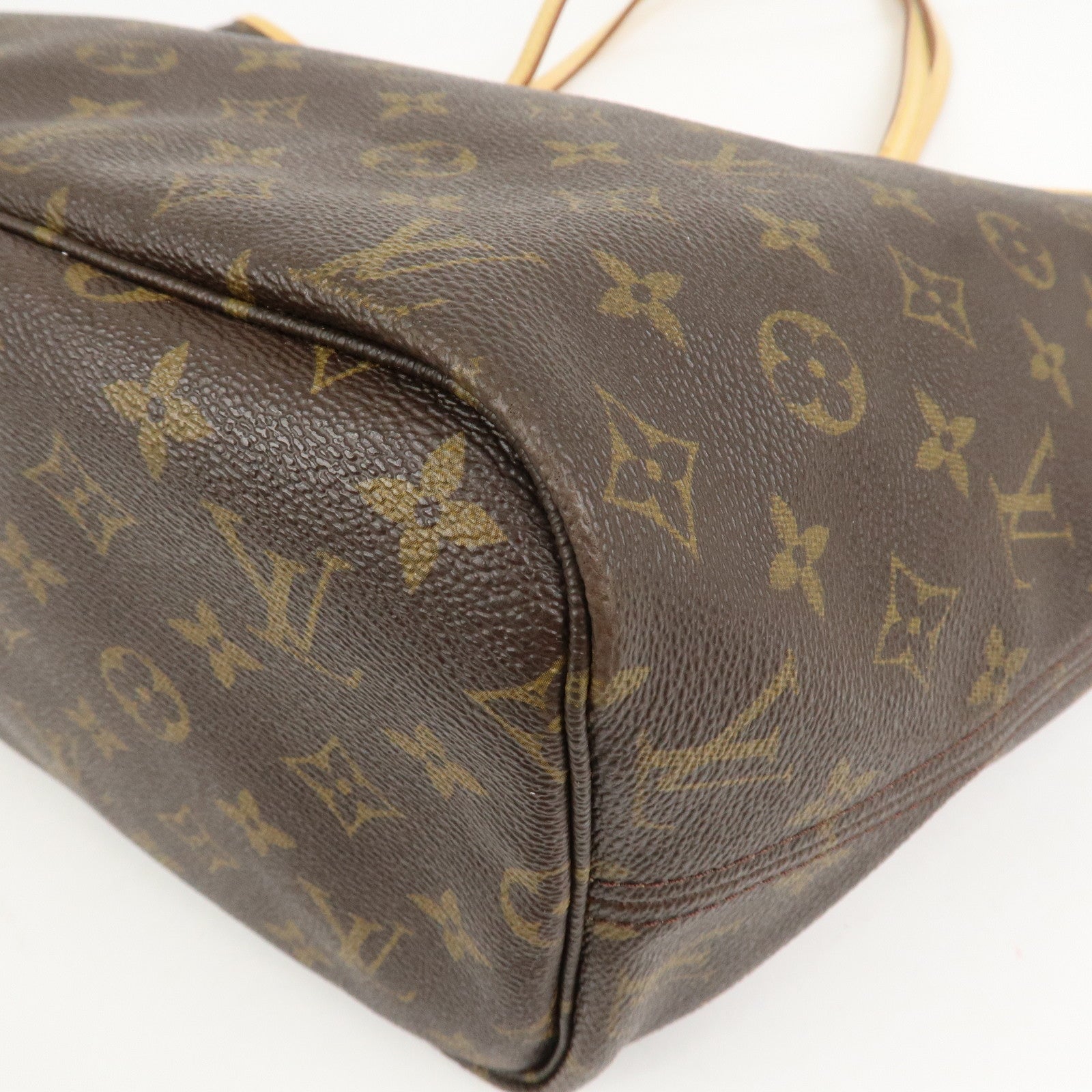 Louis Vuitton Monogram Neverfull MM Tote Bag Brown M40156