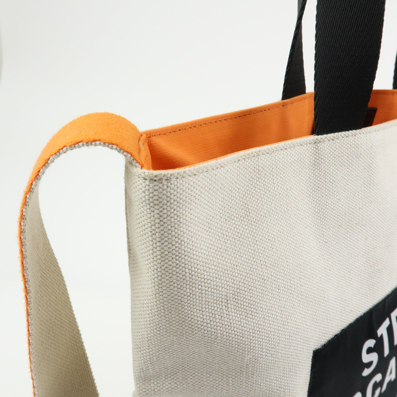 STELLA MCCARTNEY Canvas 2Way Bag Tote Bag Shoulder Bag Natural
