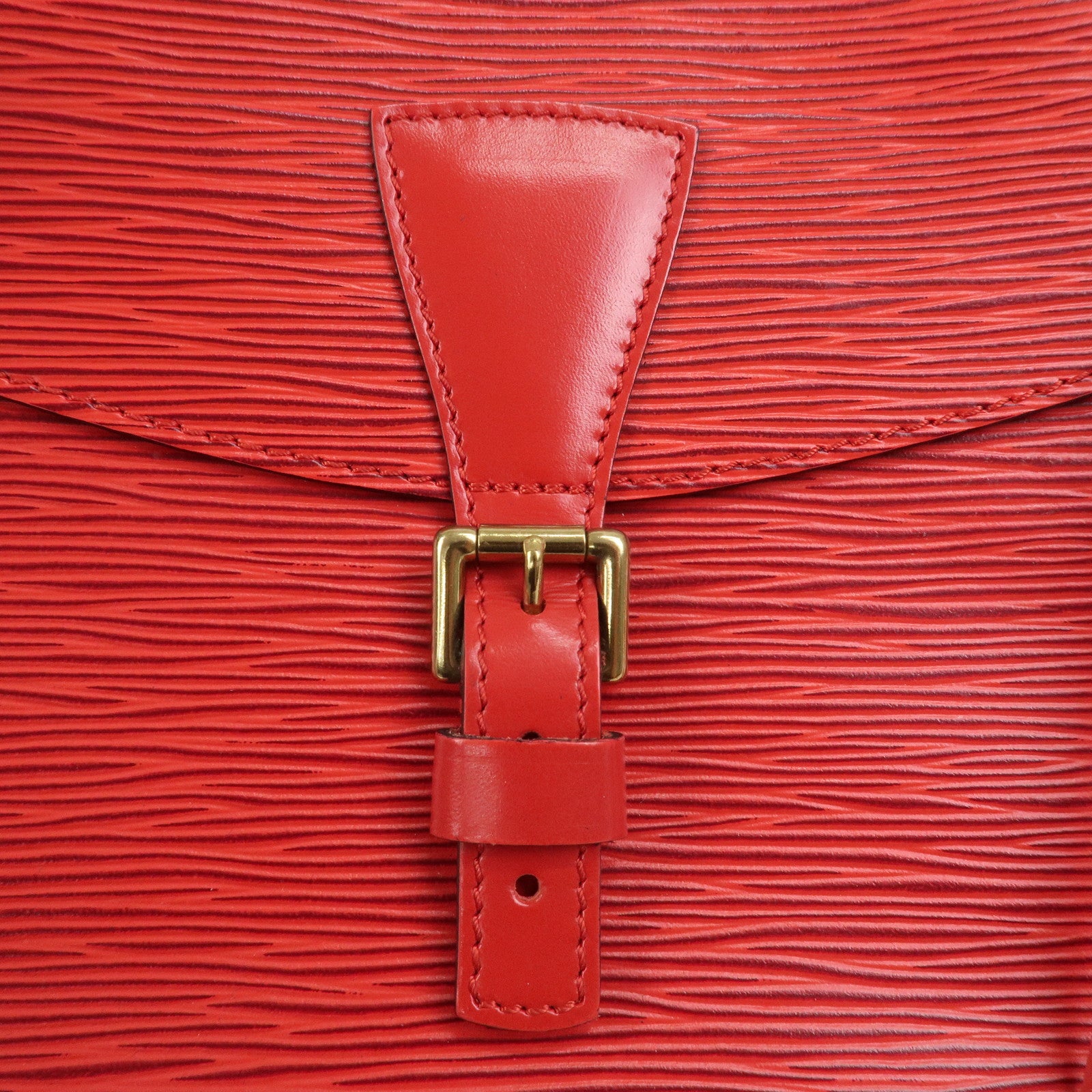 Louis Vuitton Epi Jeune Fille Shoulder Bag Castilian Red M52157