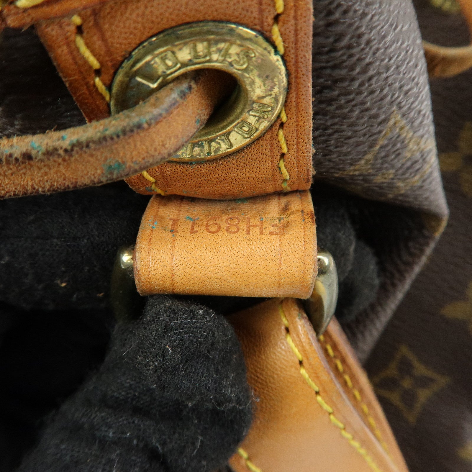 Louis Vuitton Monogram Petit Noe Shoulder Bag Brown M42226