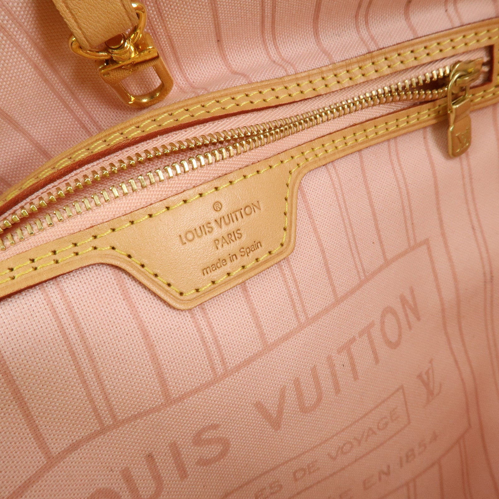 Louis Vuitton Damier Azur Tahiti Neverfull MM Bag & Pouch N41050