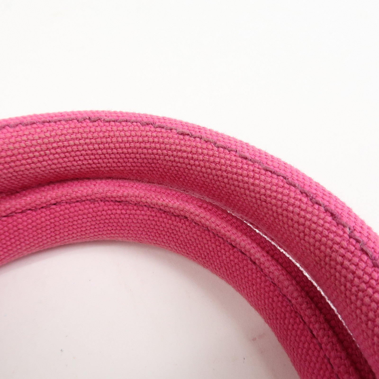 PRADA Grommet Canapa Mini Canvas 2Way Bag Hand Bag Pink 1BG439