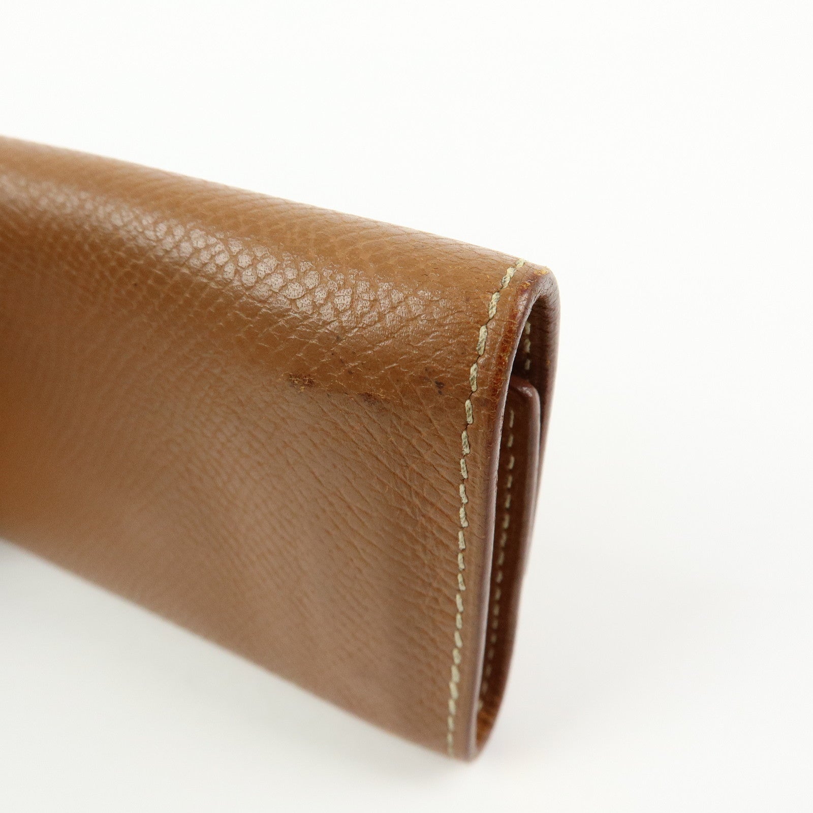 HERMES Beau Epsom Etui Cles 4 Key Case Key Holder □C Stamped Gold