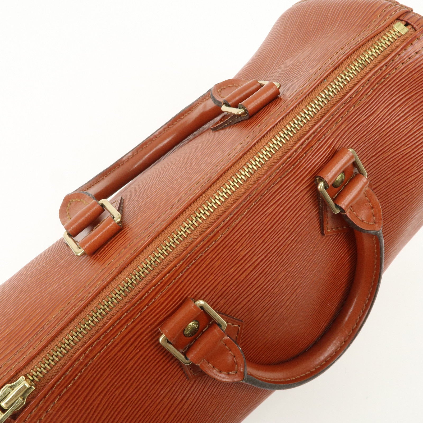 Louis Vuitton Epi Speedy 25 Hand Boston Bag Kenya Brown M43013 Used