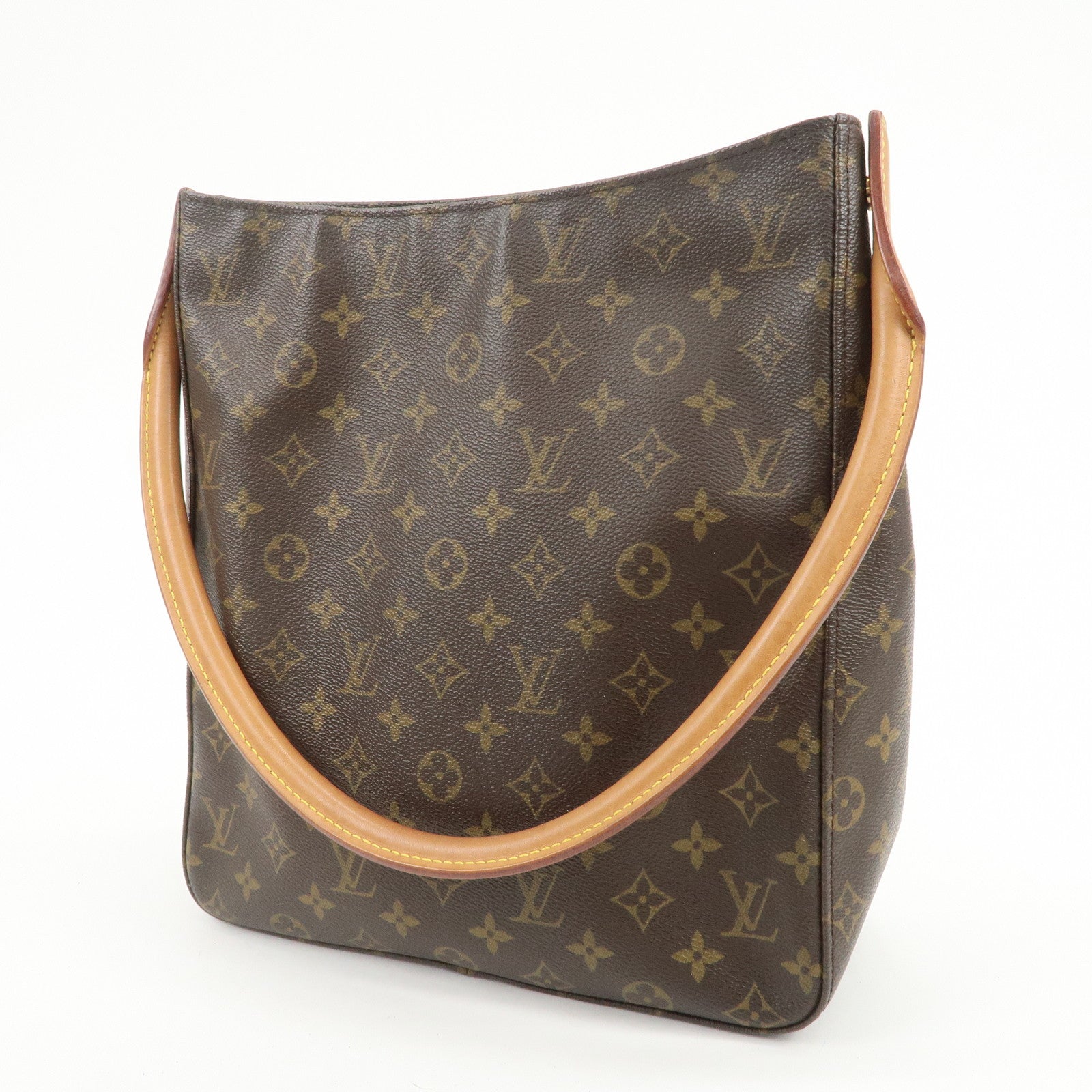 Louis Vuitton Monogram Looping GM Shoulder Bag Brown M51145