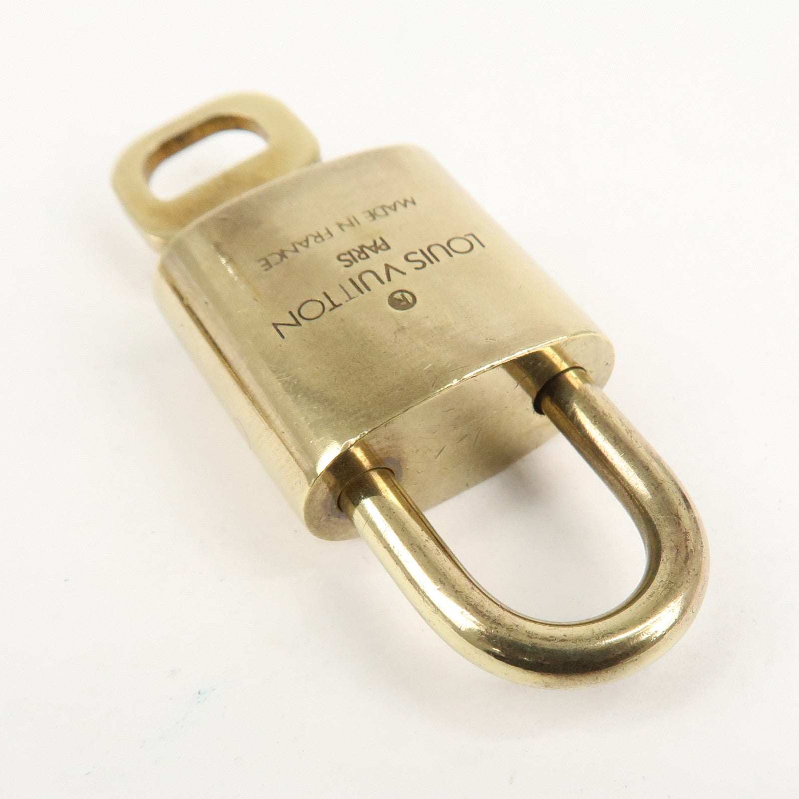 Louis Vuitton Set of 10 Lock & Key Cadena Key Lock Metal Gold Used