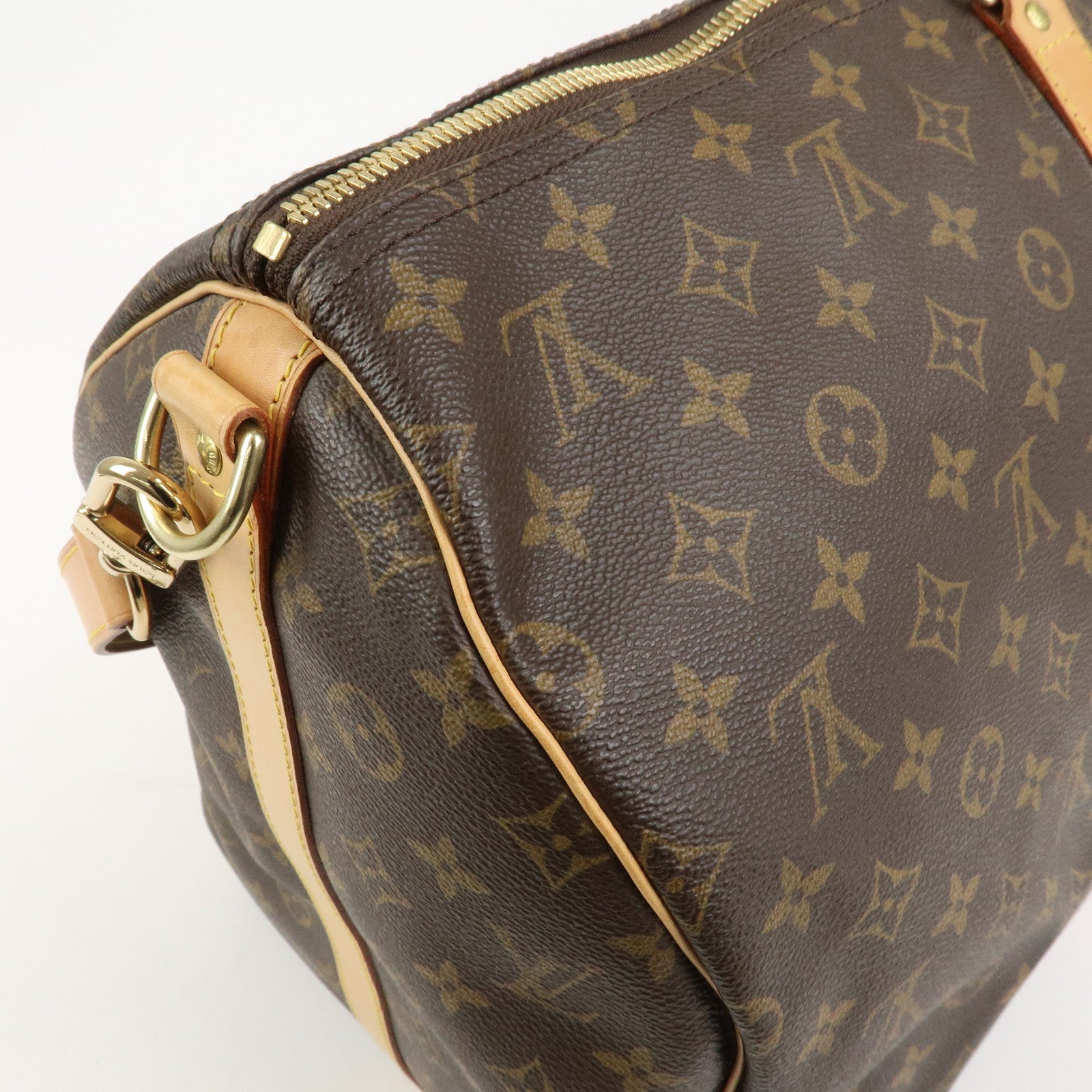 Louis Vuitton Monogram Keep All Bandouliere 55 Boston Bag M41414