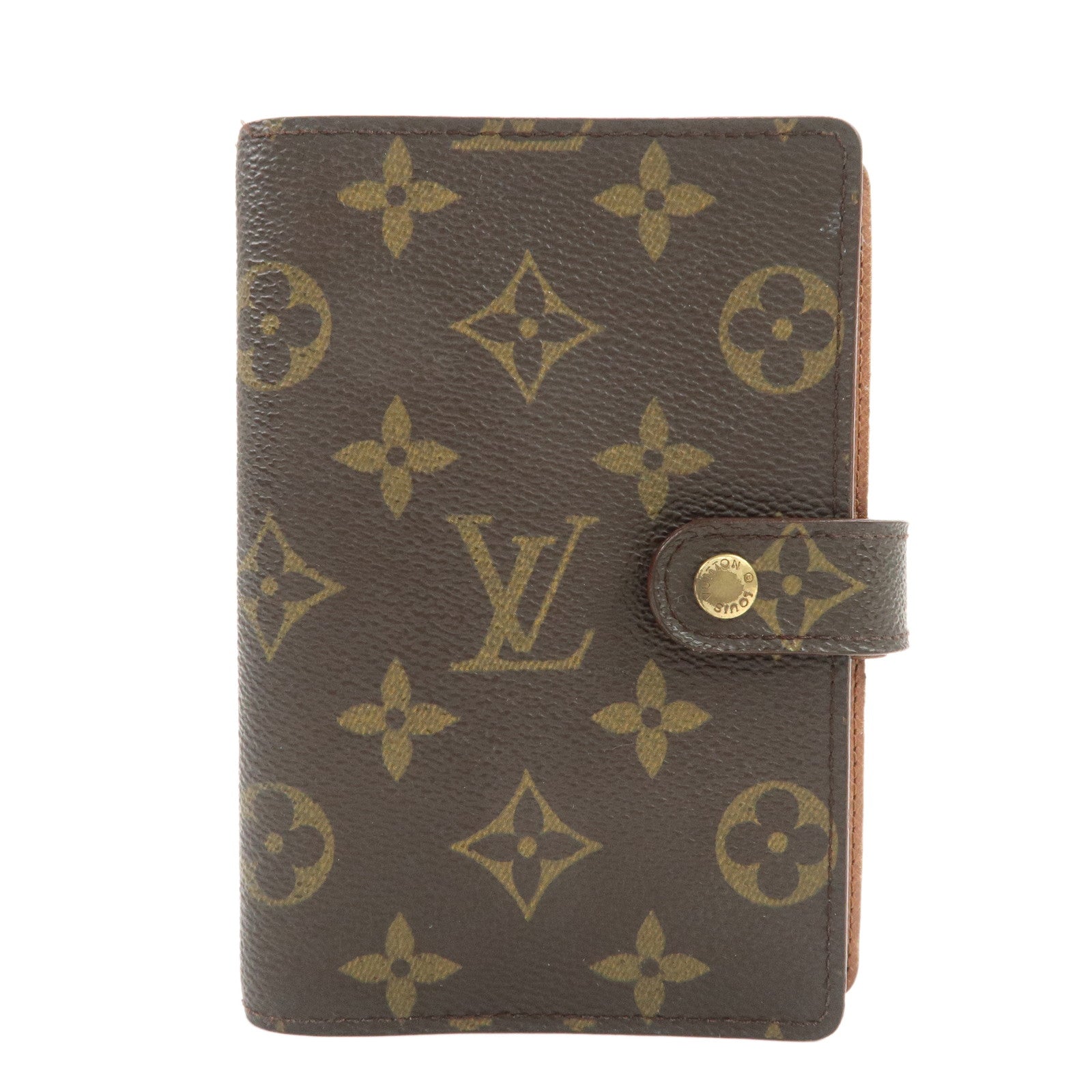 Louis Vuitton Monogram Agenda PM Planner Cover Brown R20005
