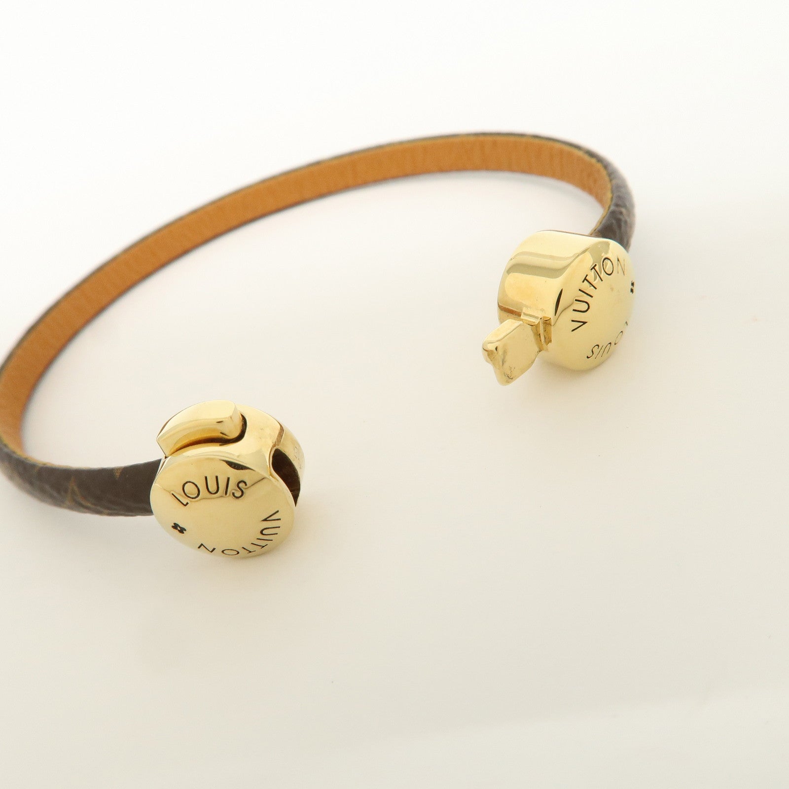 Louis Vuitton Monogram Historic Mini Bracelet Size 17 Brown M6407F