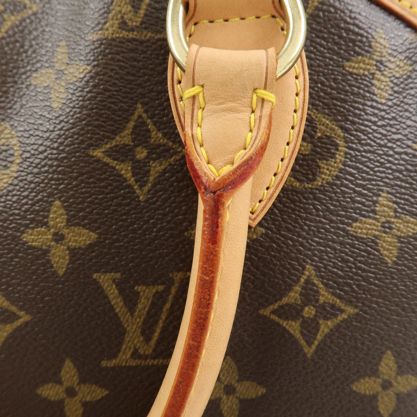 Louis Vuitton Monogram Lockit PM Hand Bag Tote Bag Brown M40102