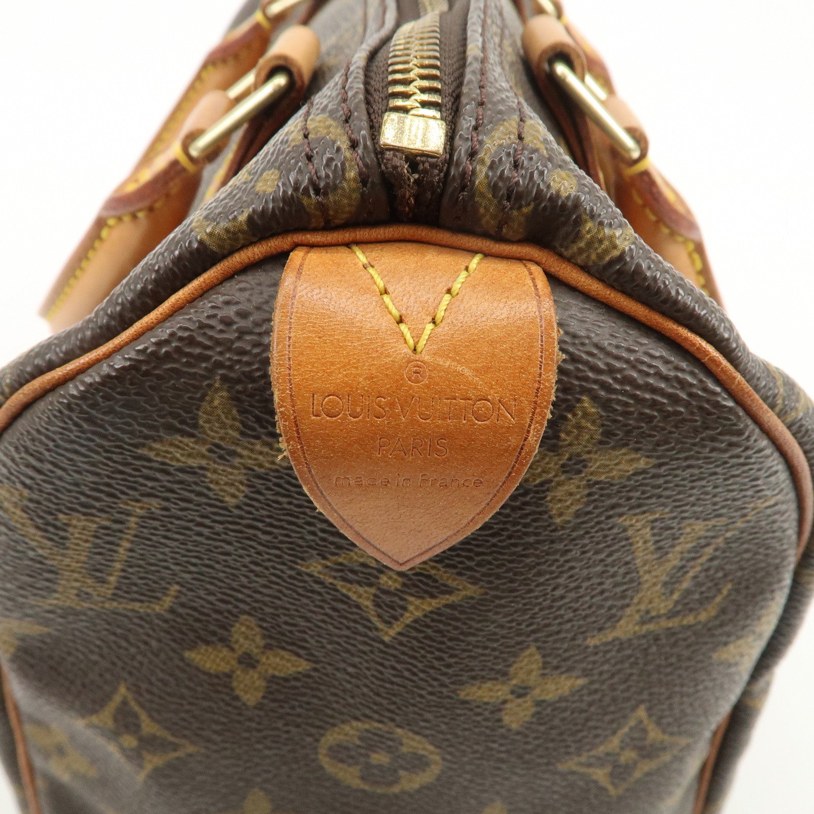 Louis Vuitton Monogram Speedy 25 Boston Bag Hand Bag Brown M41528