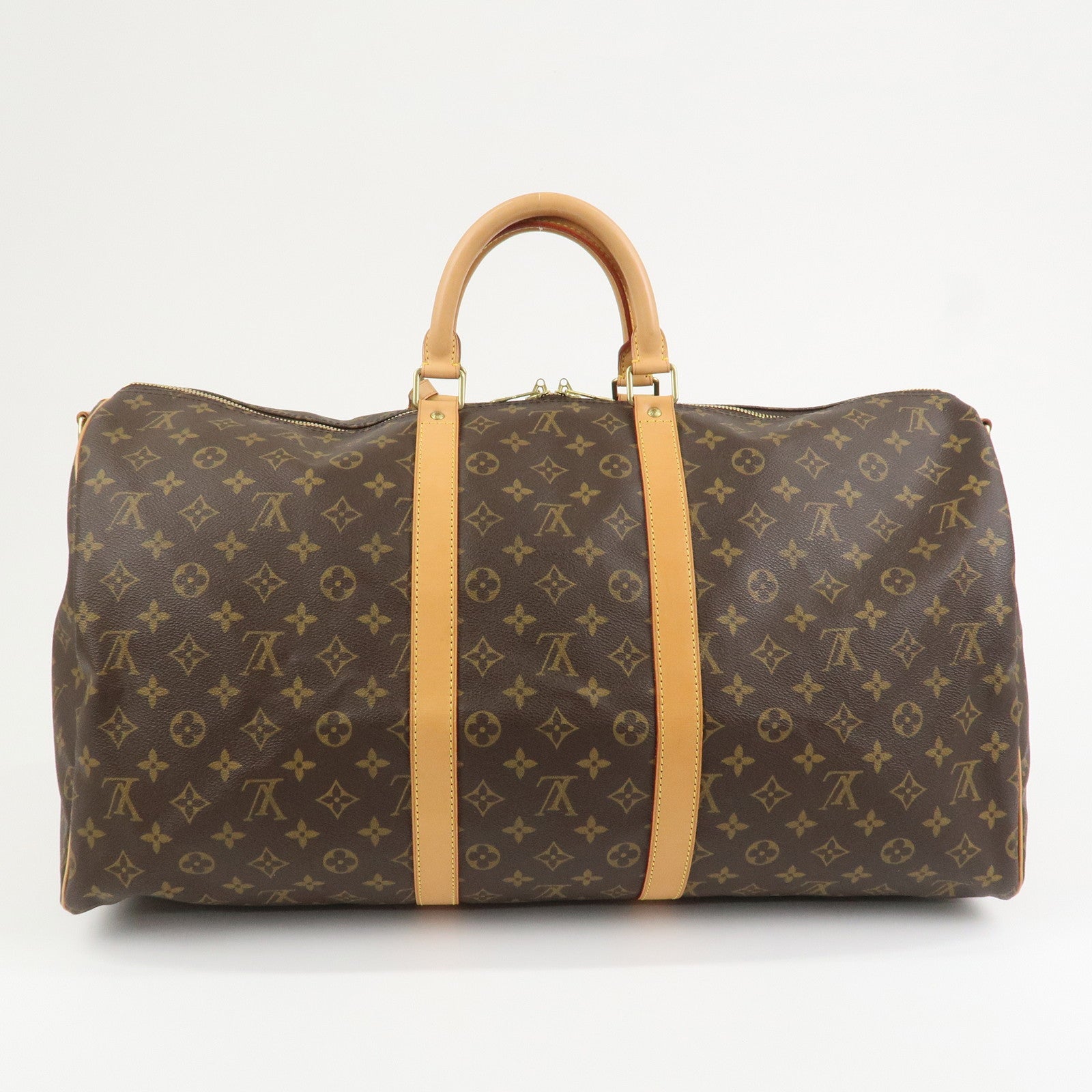 Louis Vuitton Monogram Keep All Bandouliere 55 Boston Bag M41424