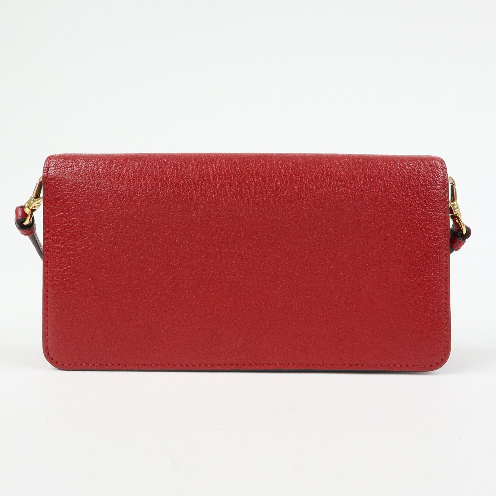 MIU MIU Madras Leather 2Way Bag Clutch Bag Shoulder Bag Red 5ZH044