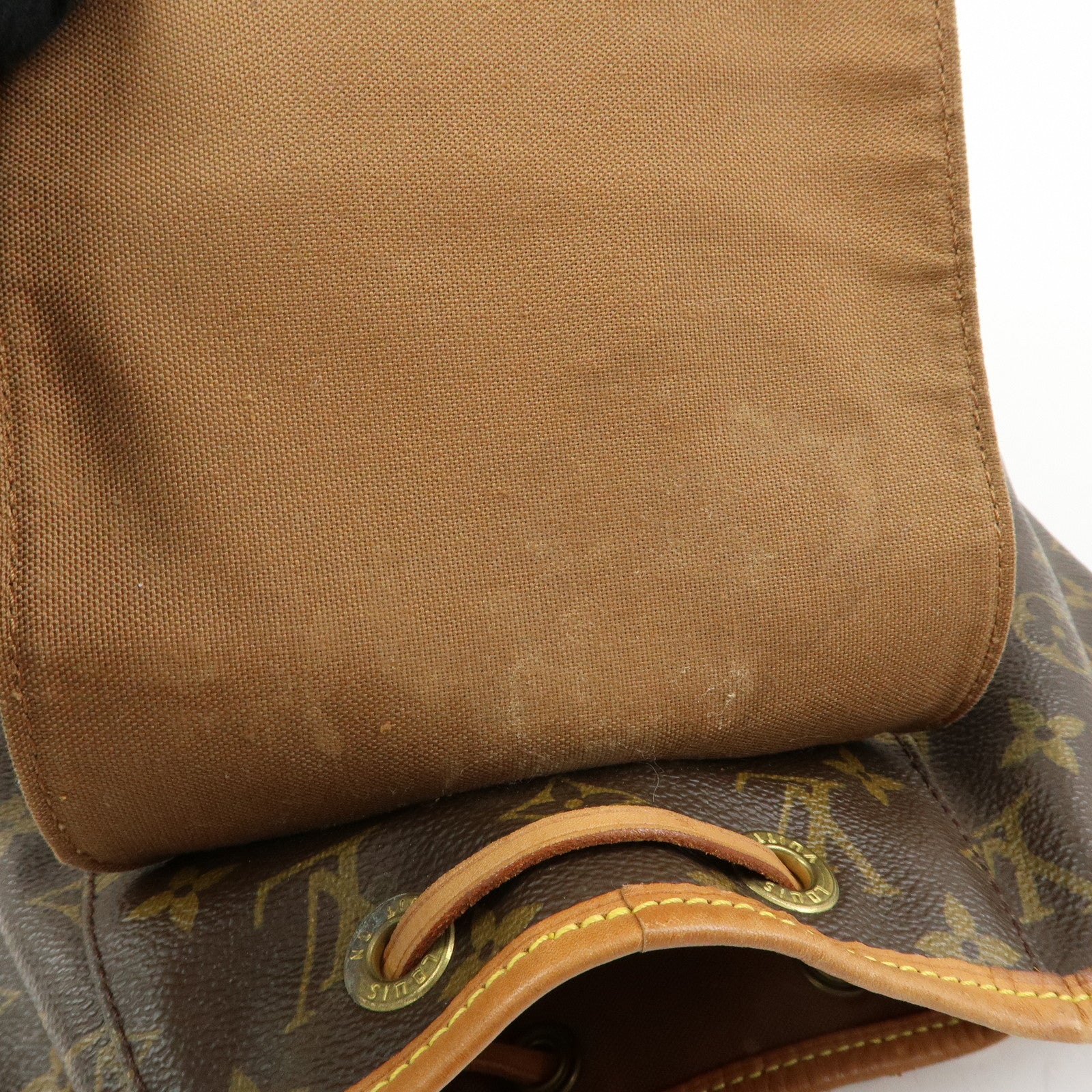 Louis Vuitton Monogram Montsouris MM Backpack Rucksack Brown M51136