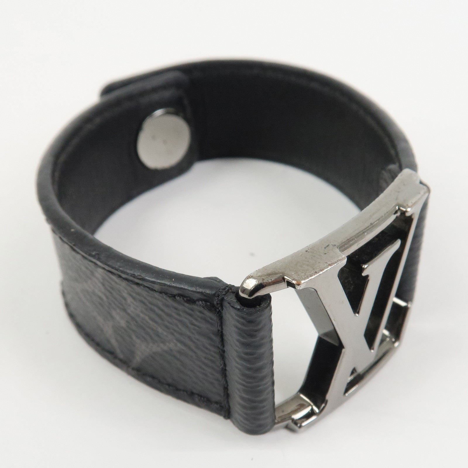 Louis Vuitton Monogram Eclips Hockenheim Bracelet Noir Black M6295