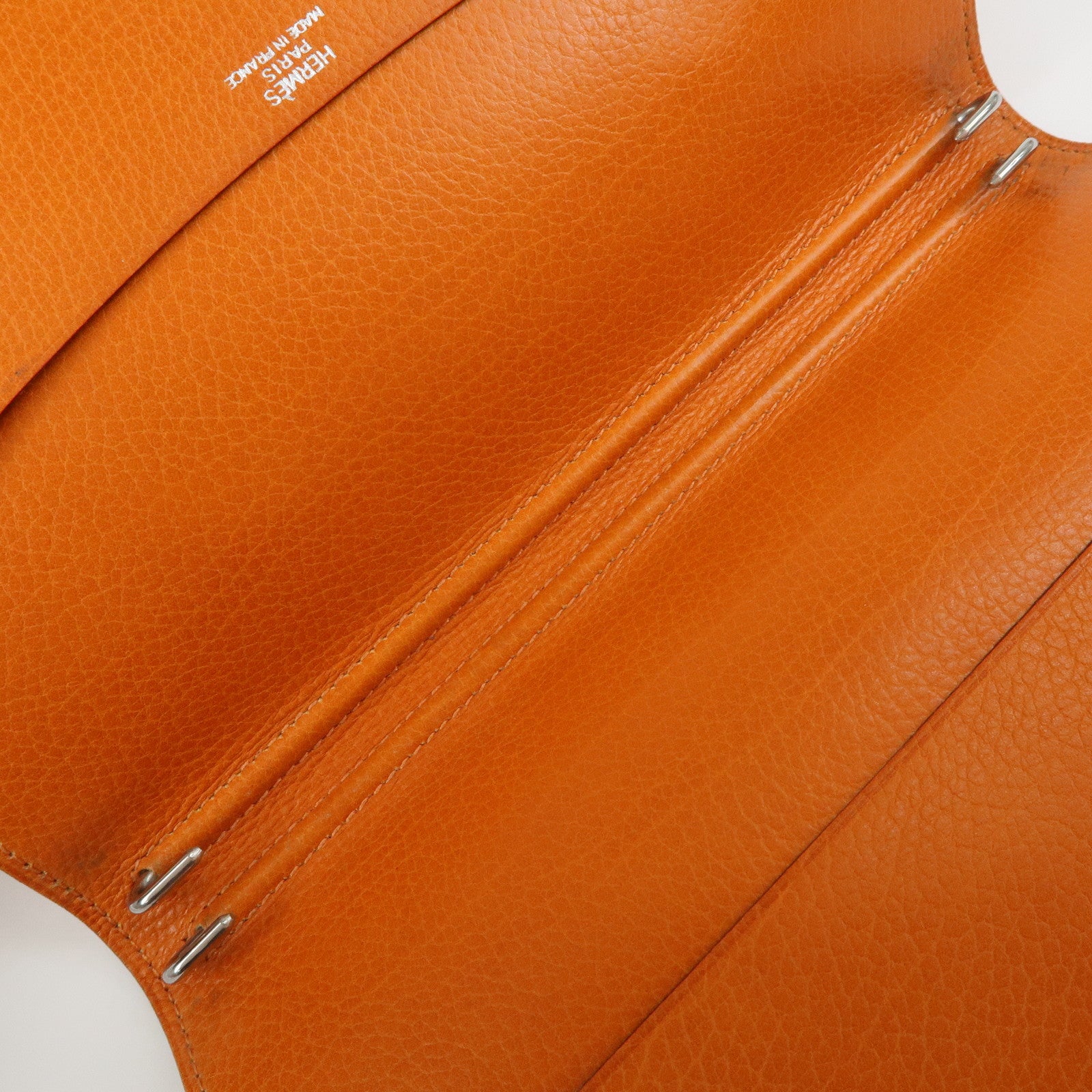 HERMES Togo Leather Agenda Cover Planner Cover □I Stamped Orange