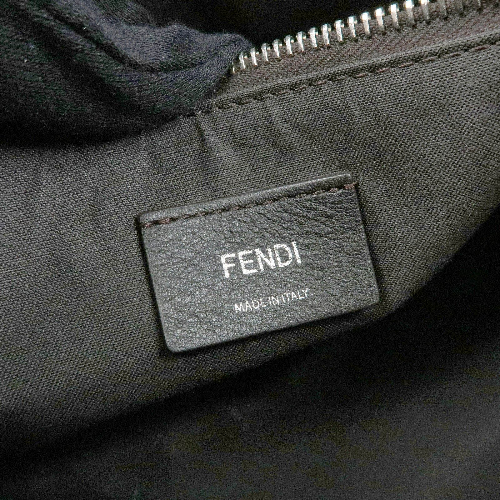 FENDI By The Way Leather Medium 2Way Bag Shoulder Bag Blue 8BL124