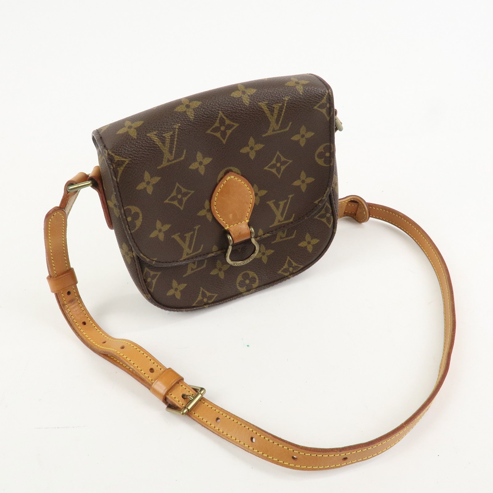 Louis Vuitton Monogram Saint Cloud MM Shoulder Bag Brown M51243
