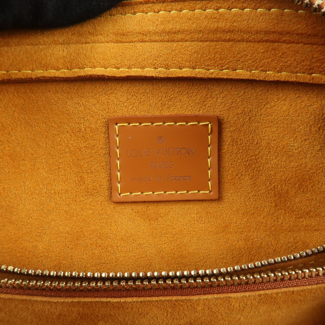 Louis Vuitton Epi Pont Neuf Hand Bag Zipang Gold M52058 Used