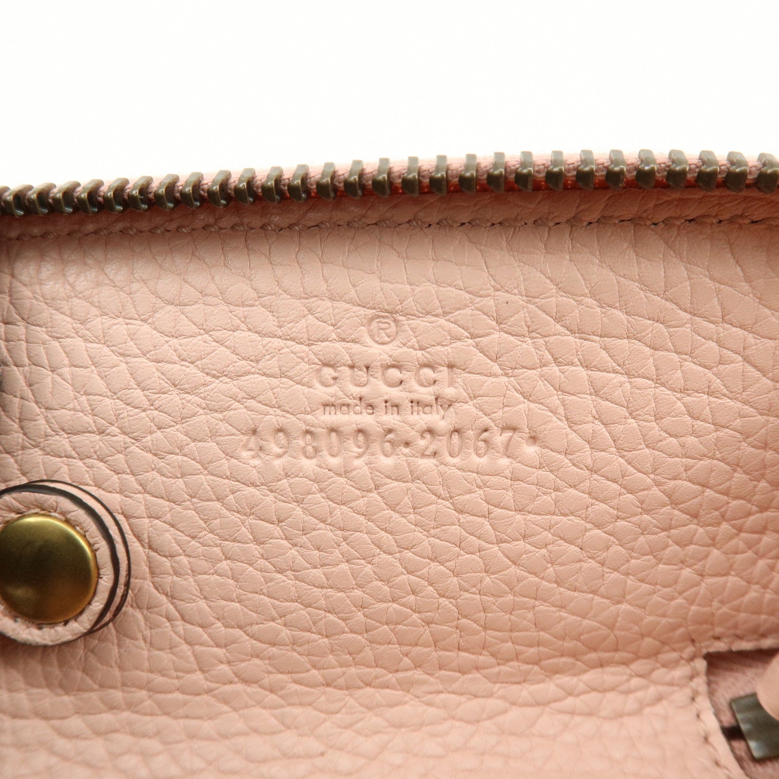 GUCCI Animalier Leather 6 Ring Key Case Key Holder Pink 498096