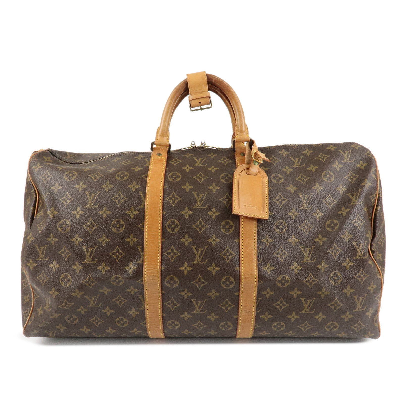 Louis Vuitton Monogram Keep All 55 Boston Bag Travel Bag M41424 Used