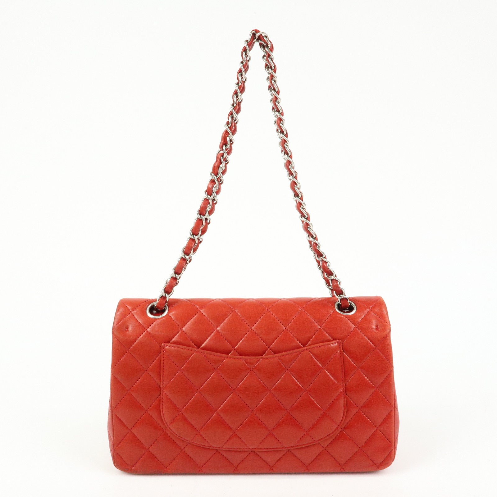 CHANEL COCO Mark Matelasse 25 Double Flap Chain Shoulder Bag A01112