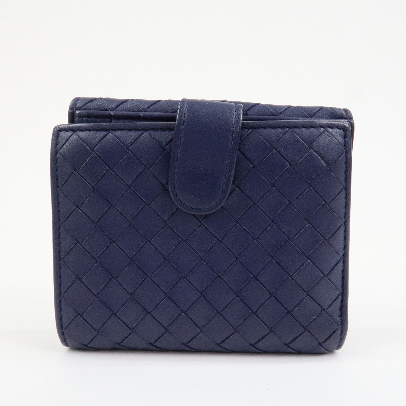 BOTTEGA VENETA Intrecciato Leather W Hook Compact Wallet 382576