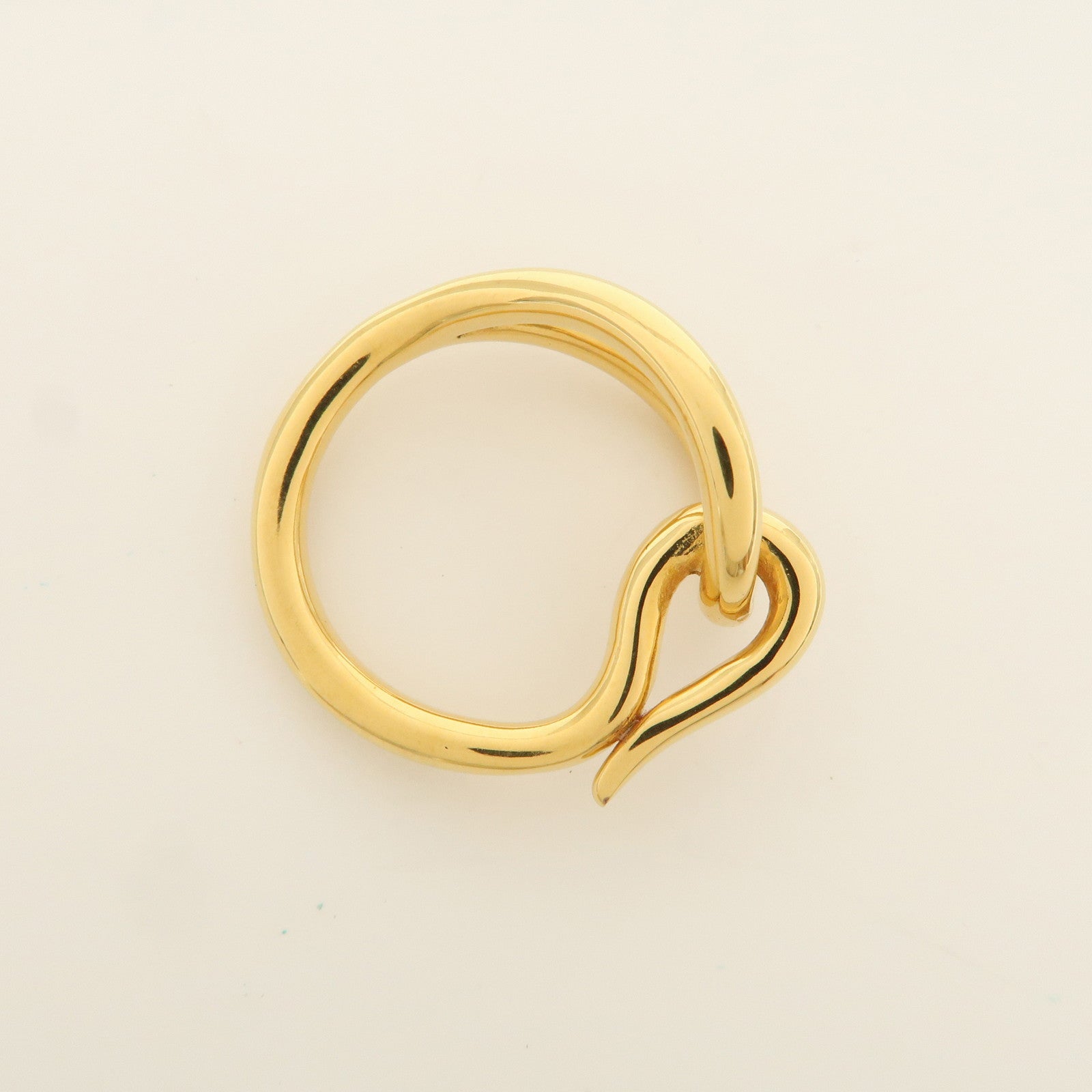 HERMES Jumbo Metal Scarf Ring Scarf Accessory Gold