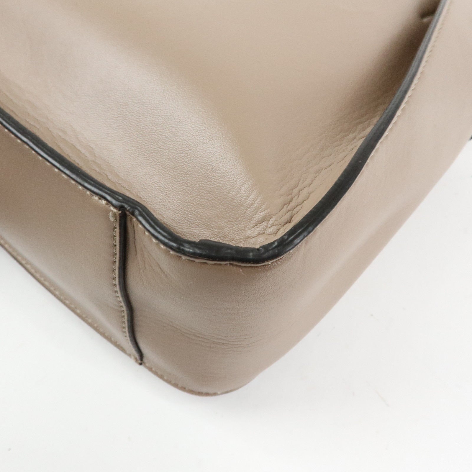 STELLA MCCARTNEY Faux Leather Shoulder Bag Crossbody Bag Beige