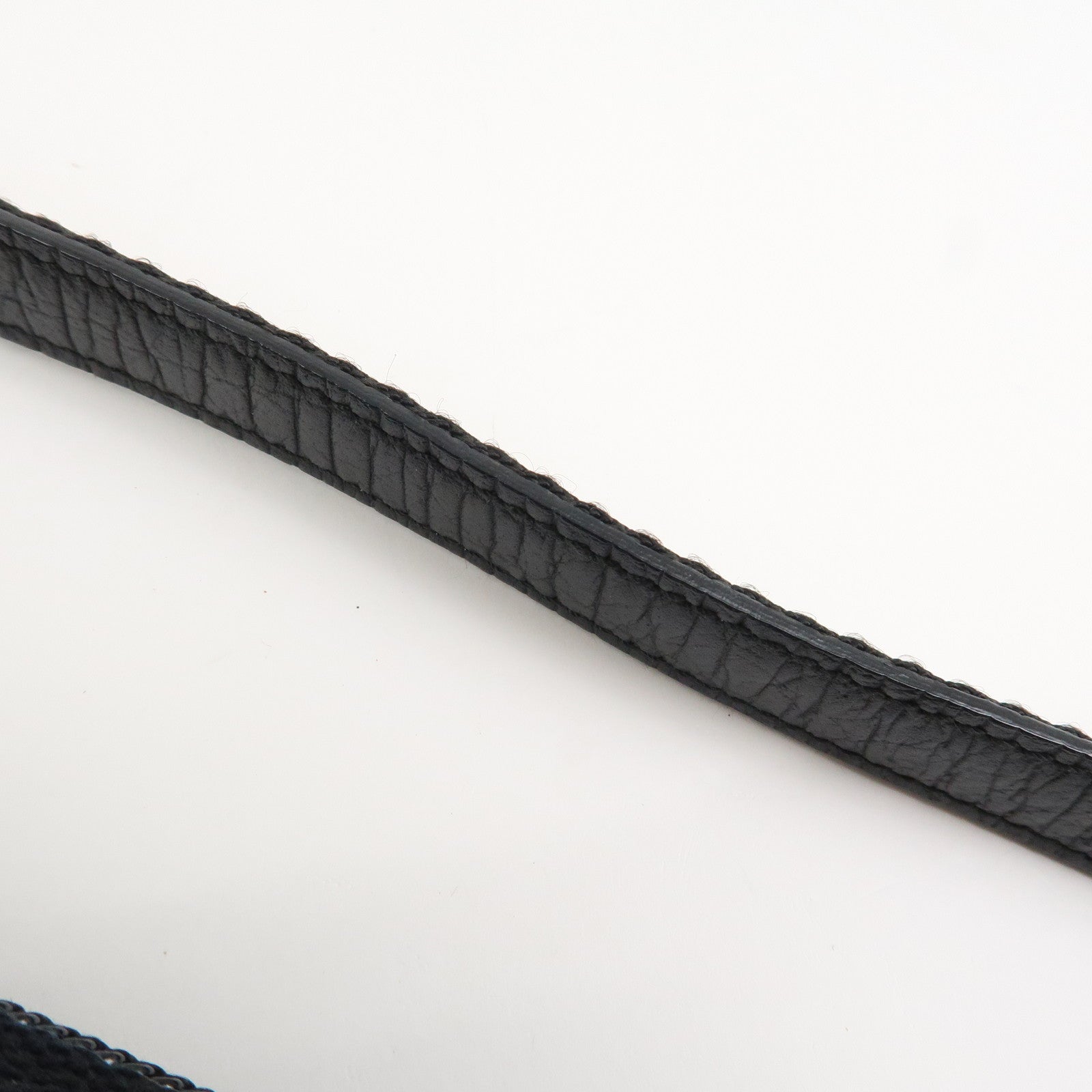 GUCCI Boat Bag Sherry GG Canvas Leather Hand Bag Black 141809