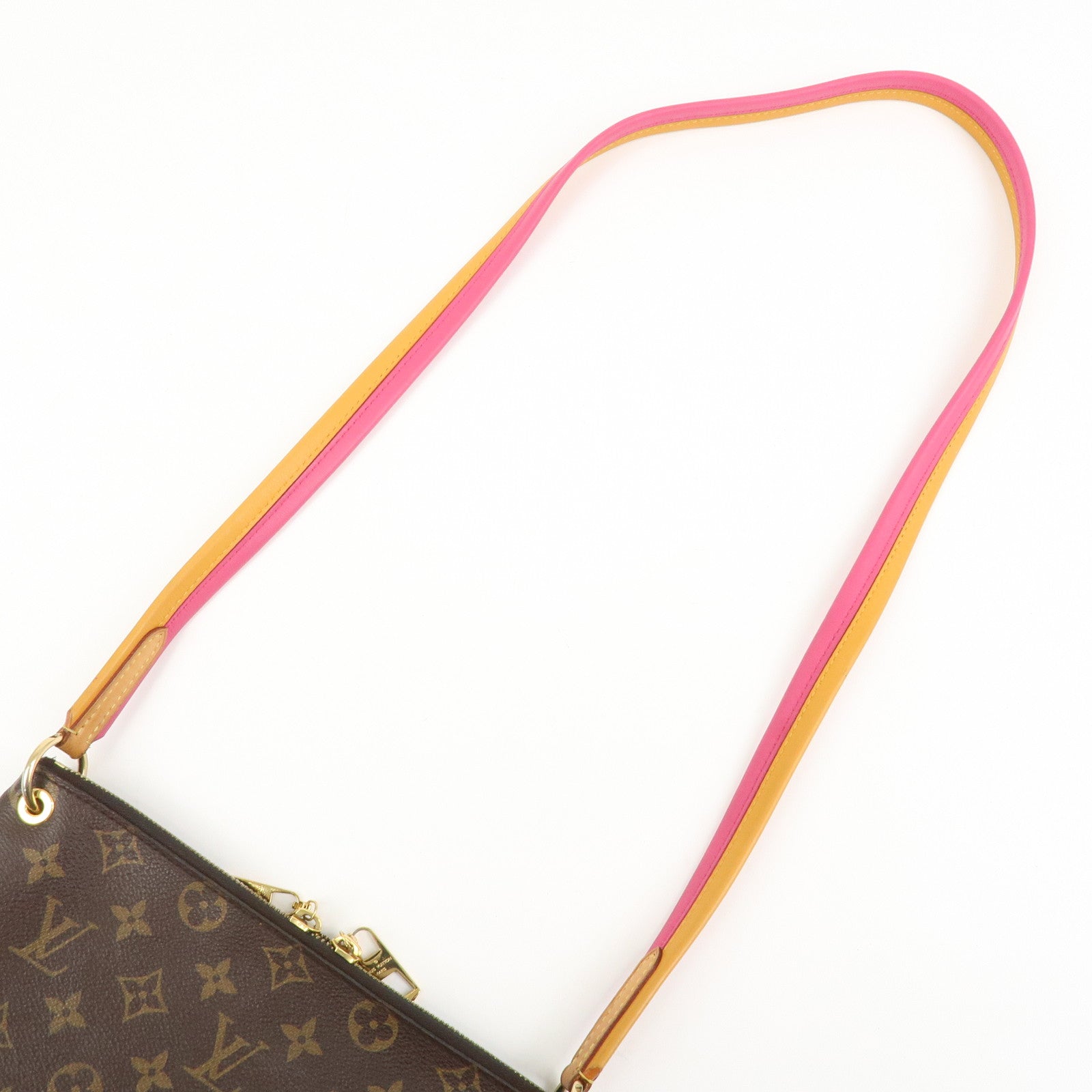 Louis Vuitton Monogram Canvas Lorette Shoulder Bag Hot Pink M44053