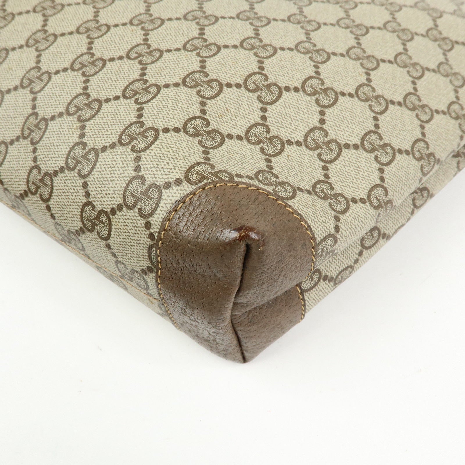 GUCCI GG Supreme Tote Bag Shoulder Bag Brown Beige 002・39・0054