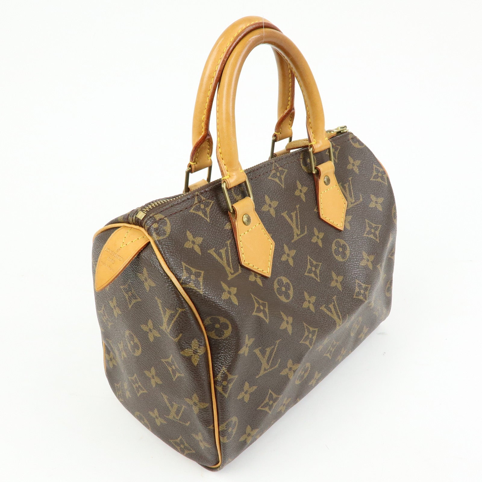 Louis Vuitton Monogram Speedy 25 Boston Bag Hand Bag Brown M41528