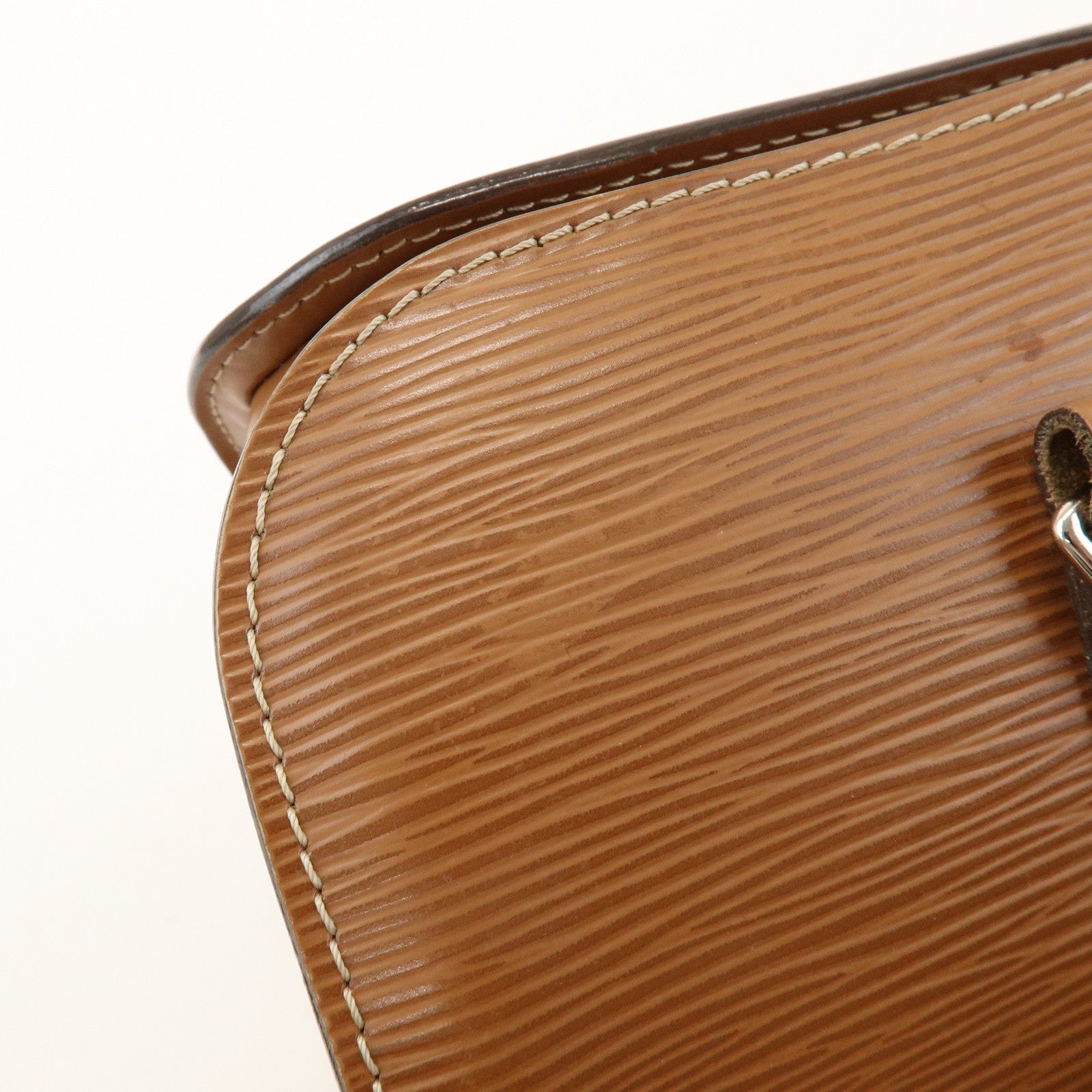 Louis Vuitton Epi Soufflot Leather Shoulder Hand Bag Canelle M52861