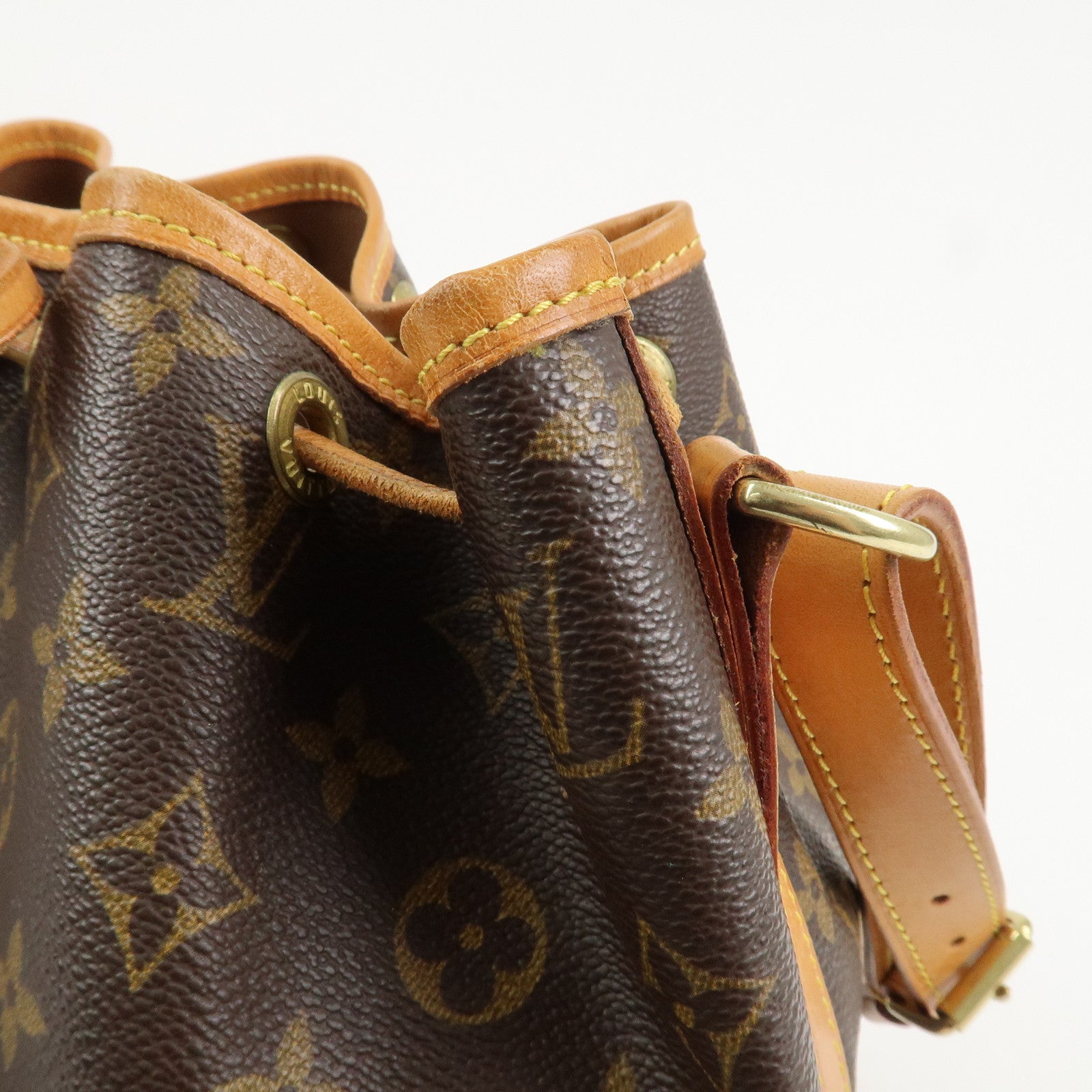 Louis Vuitton Monogram Canvas Petit Noe Shoulder Bag Brown M42226