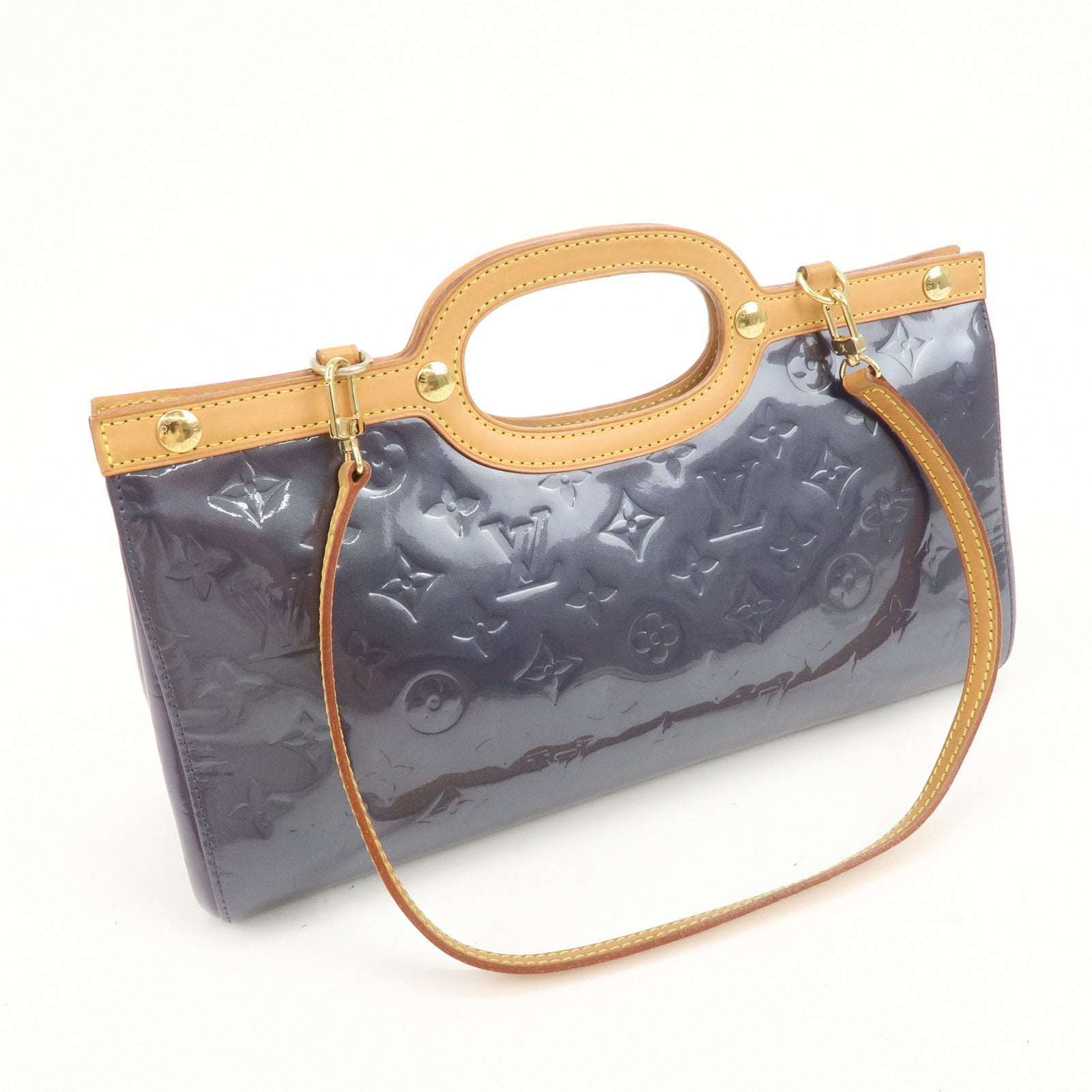 Louis Vuitton Monogram Vernis Roxbury Drive 2WAY Bag Indigo M91373