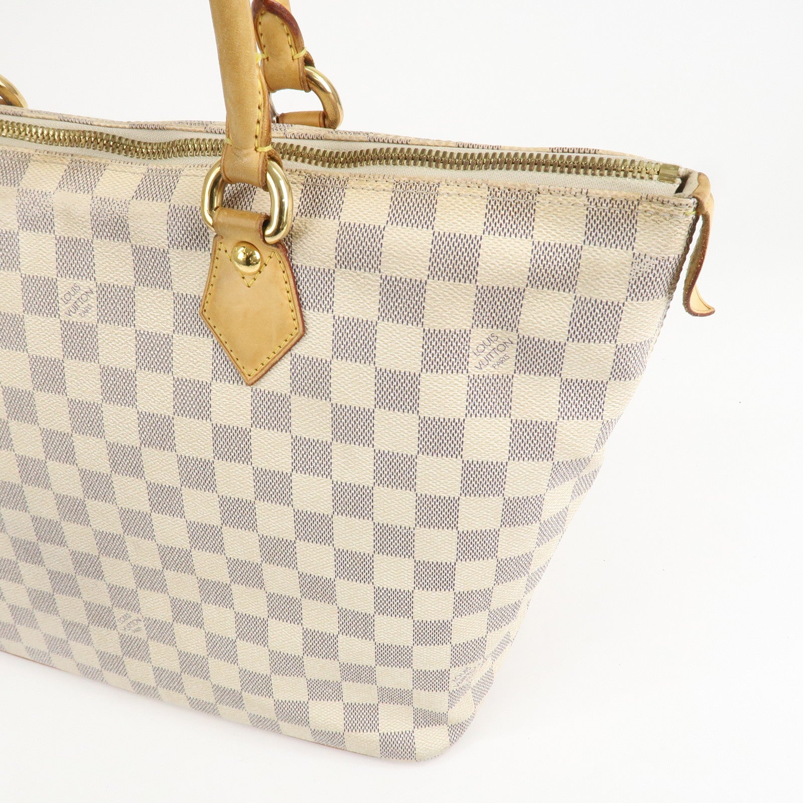 Louis Vuitton Damier Azur Saleya PM Tote Bag Hand Bag N51186