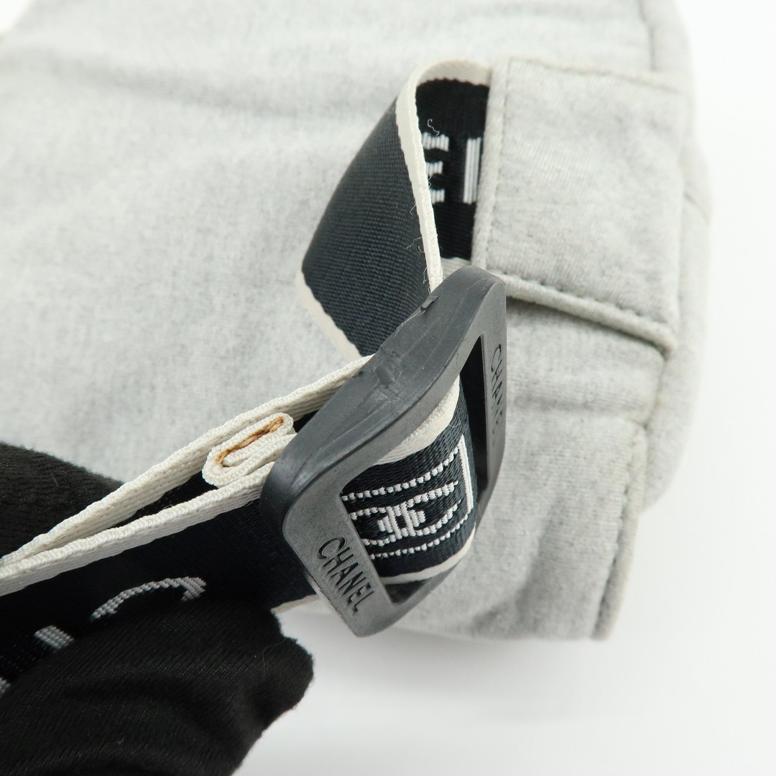 CHANEL CHANEL Sports COCO Mark Canvas Waist Bag Body Bag Gray