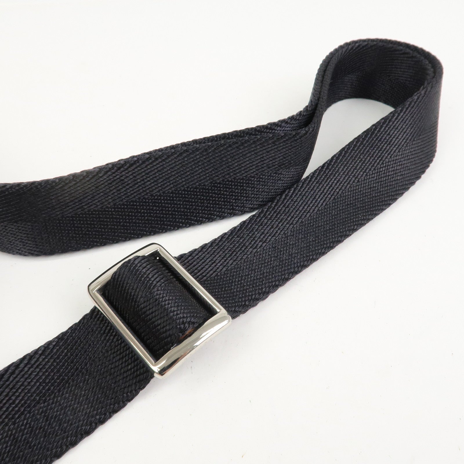 CELINE Macadam Canvas Leather Shoulder Bag Crossbody Bag Black