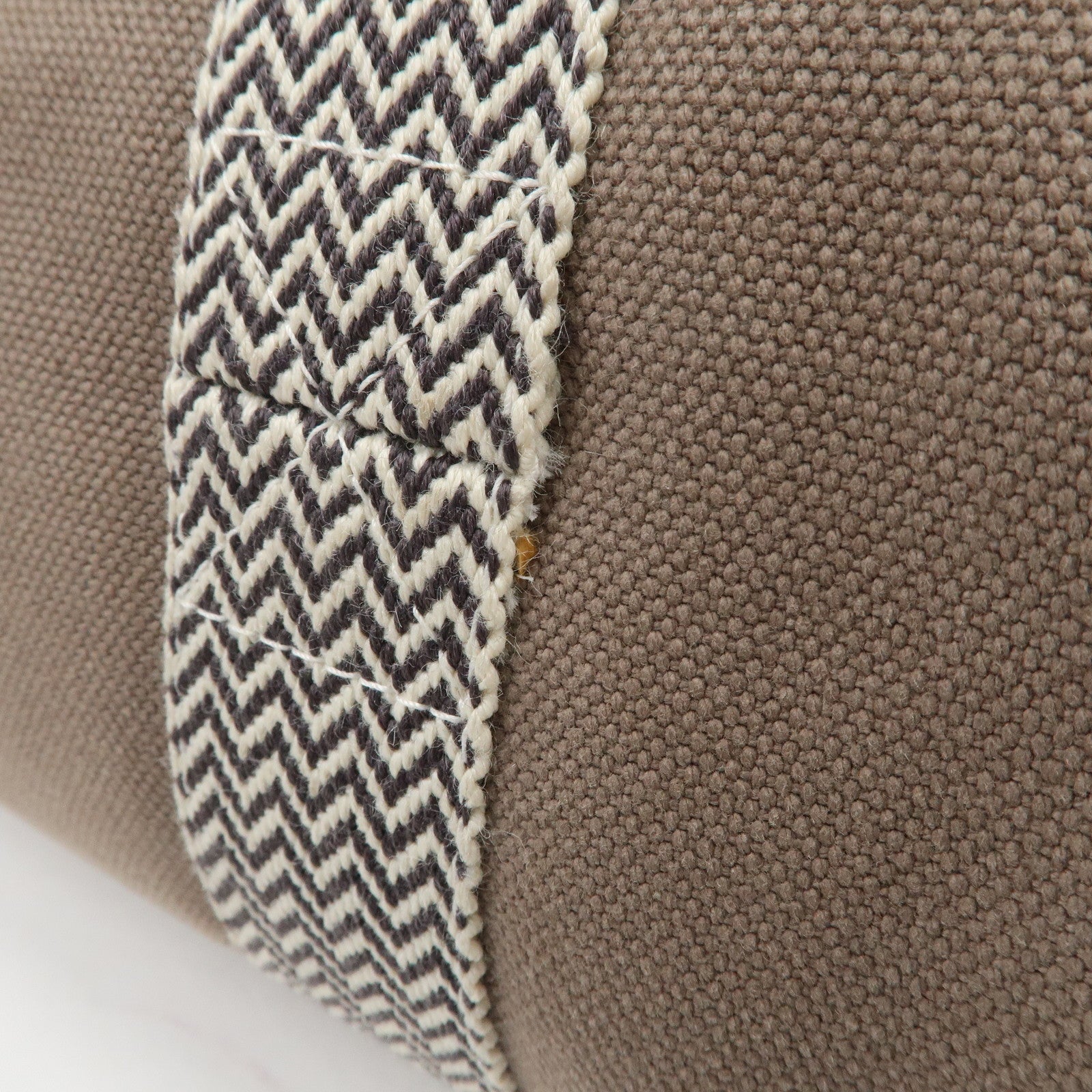 HERMES Cannes PM Canvas Tote Bag Hand Bag Beige