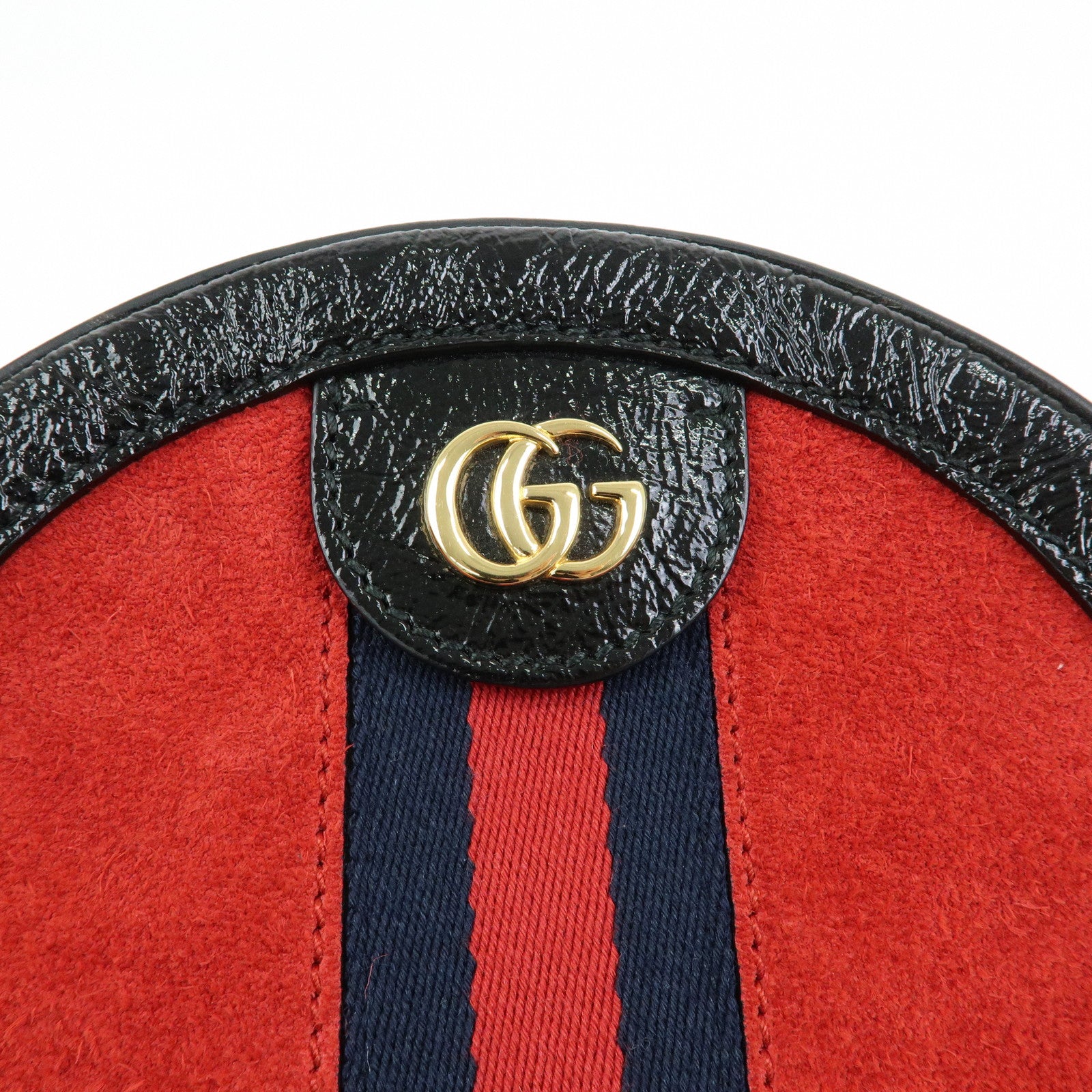 GUCCI Ophidia Sherry Double G Round Mini Chain Shoulder Bag 550618