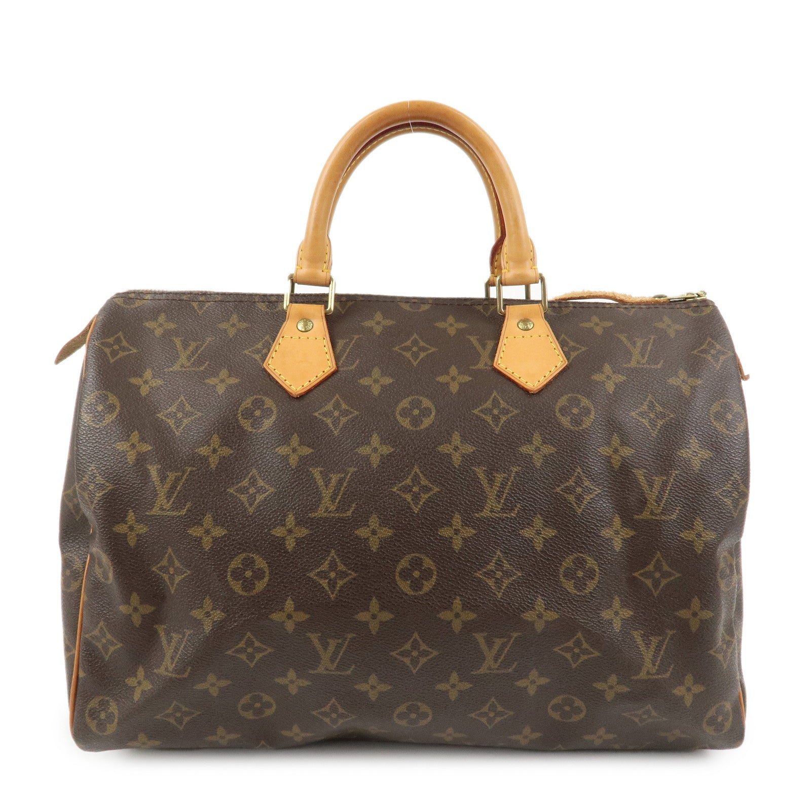 Louis Vuitton Monogram Canvas Speedy 35 Boston Bag Hand Bag M41524