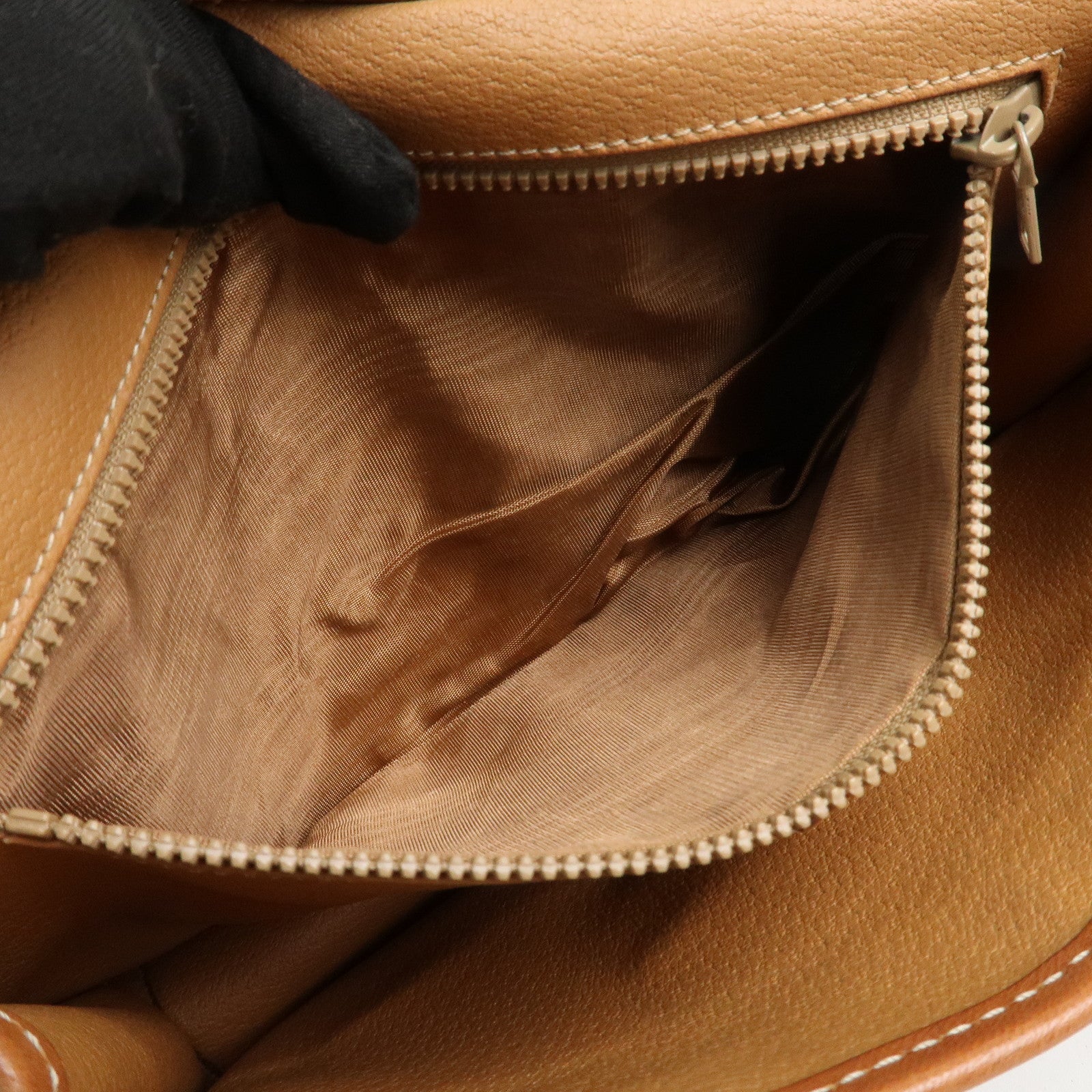 CELINE Macadam PVC Canvas Leather 2WAY Bag Shoulder Bag Brown