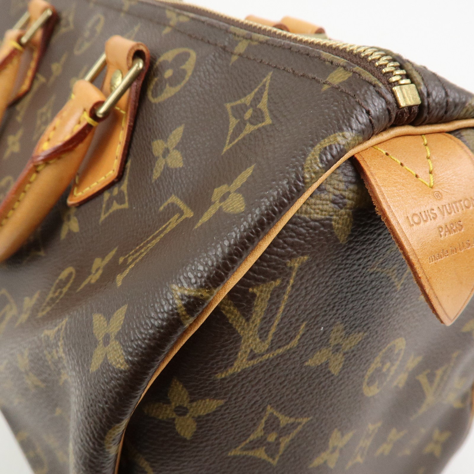 Louis Vuitton Monogram Speedy 30 Boston Bag Hand Bag Brown M41526