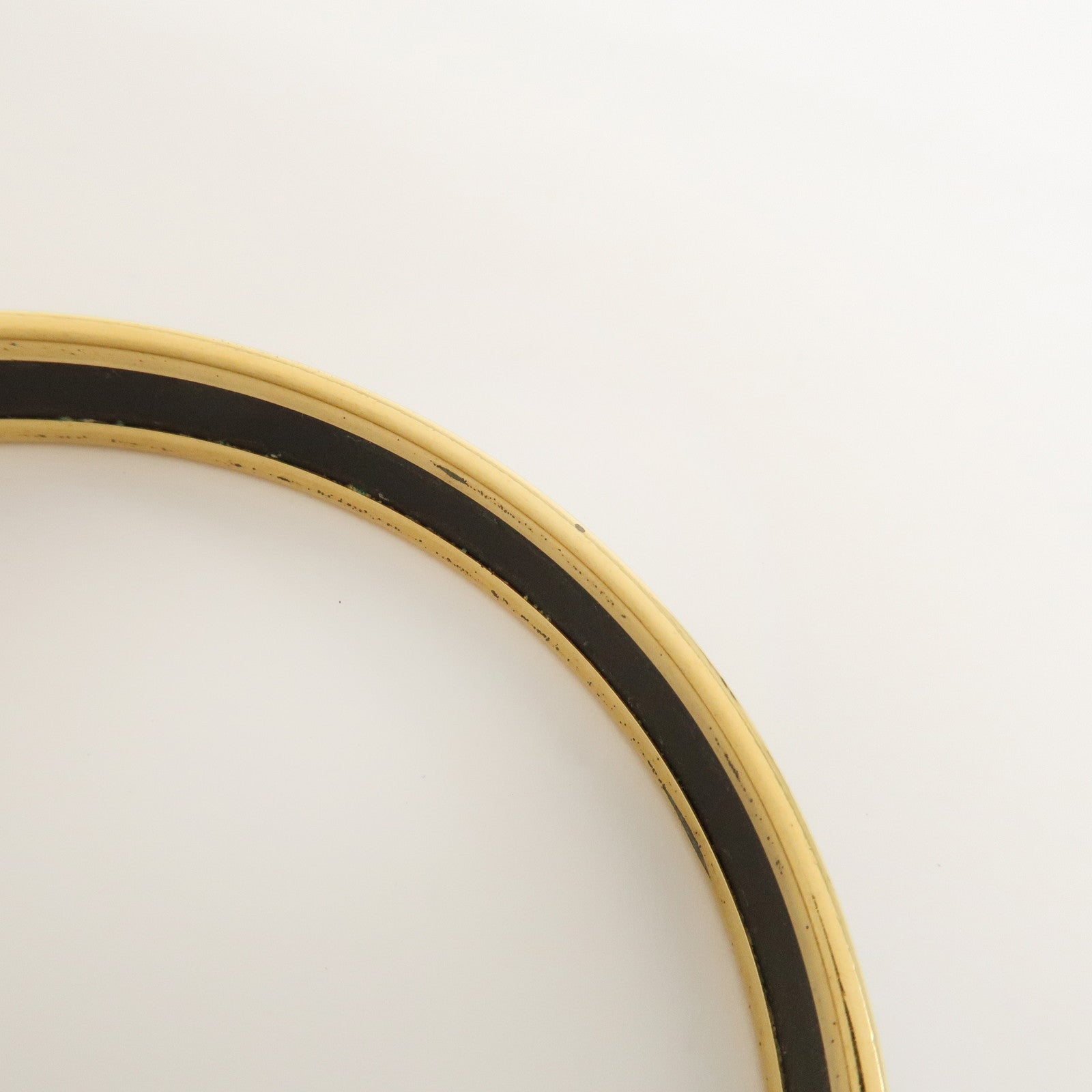 HERMES Email PM Metal Bracelet Bangle Blue