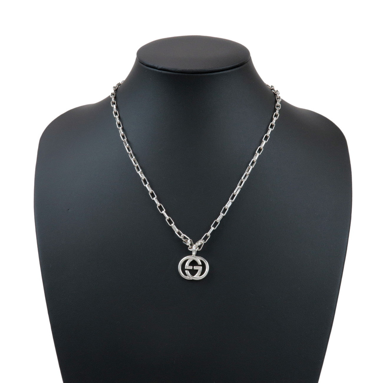 GUCCI Interlocking G Chain Necklace SV925 Silver