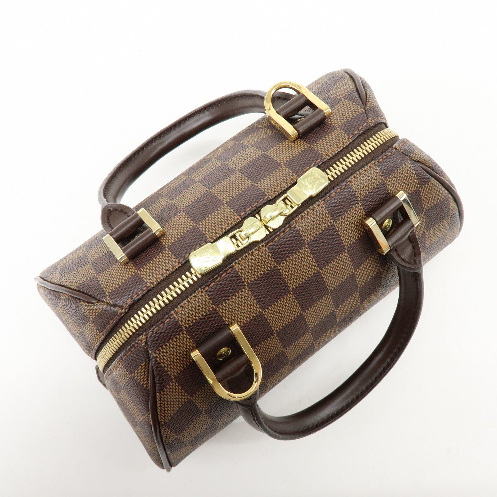 Louis Vuitton Damier Ebene Rivera Mini Hand Bag Brown N41436
