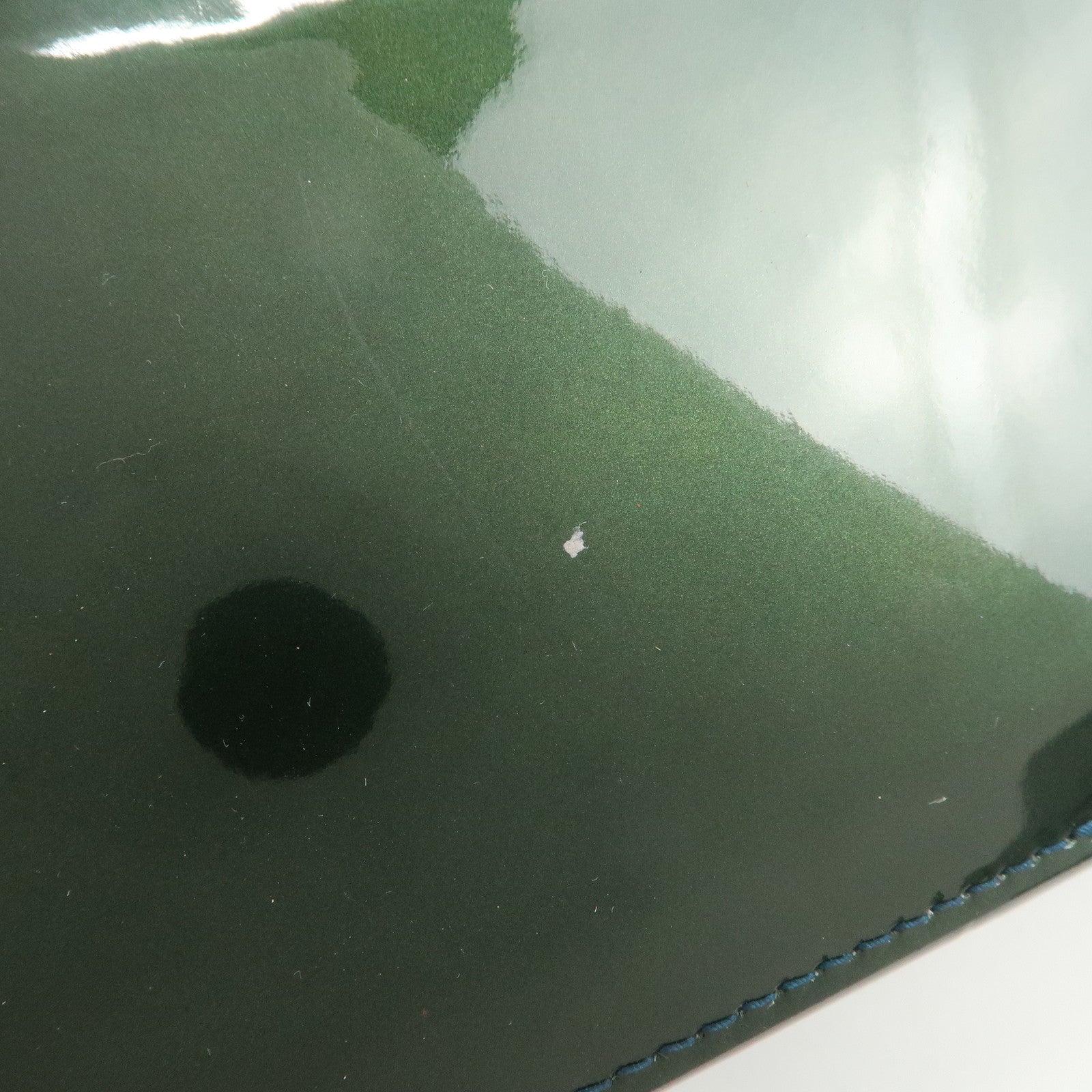 Louis Vuitton Monogram Vernis Wilshire PM Hand Bag Bleu Nuit M93684