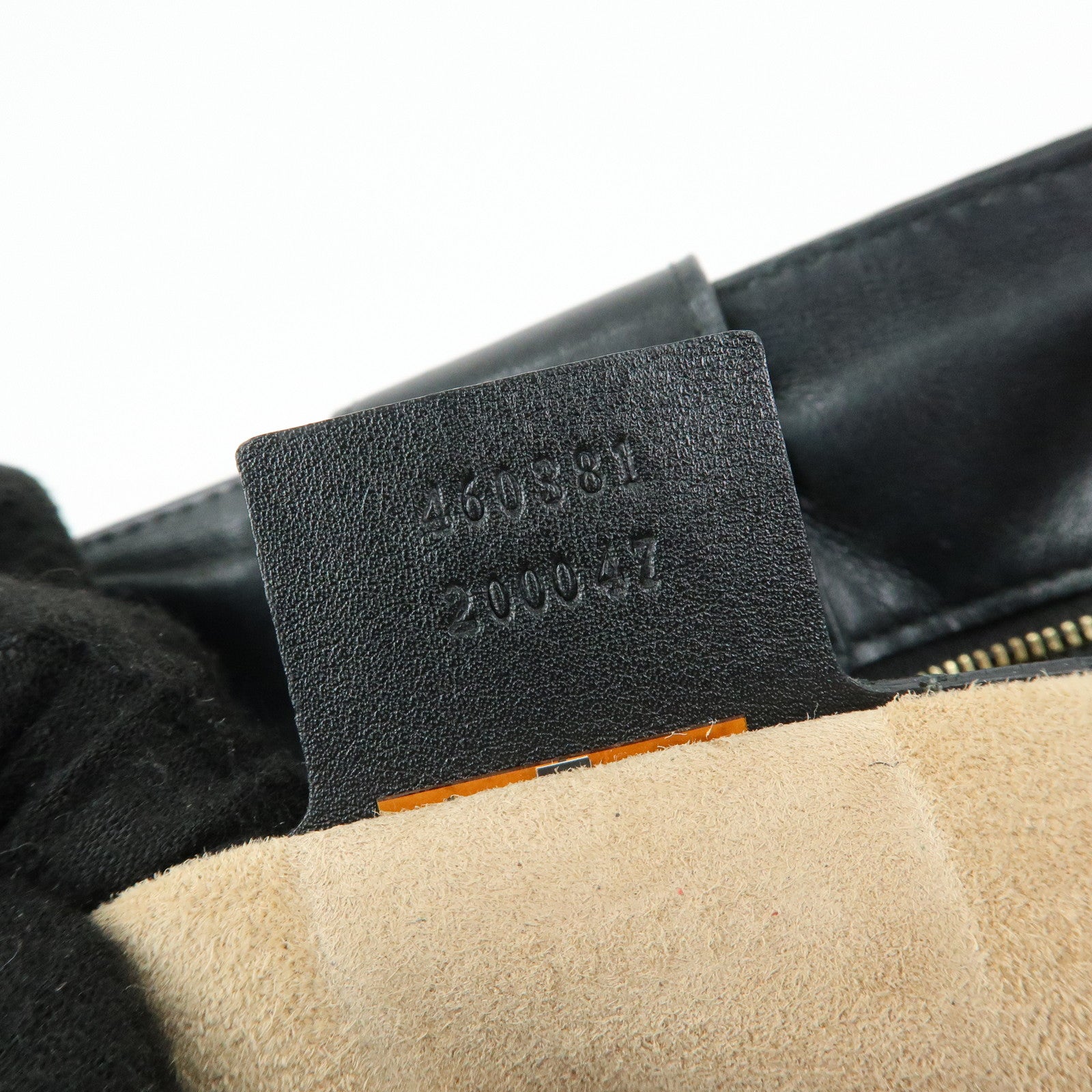 GUCCI Sylvie Sherry Canvas Leather 2Way Shoulder Bag Black 460331